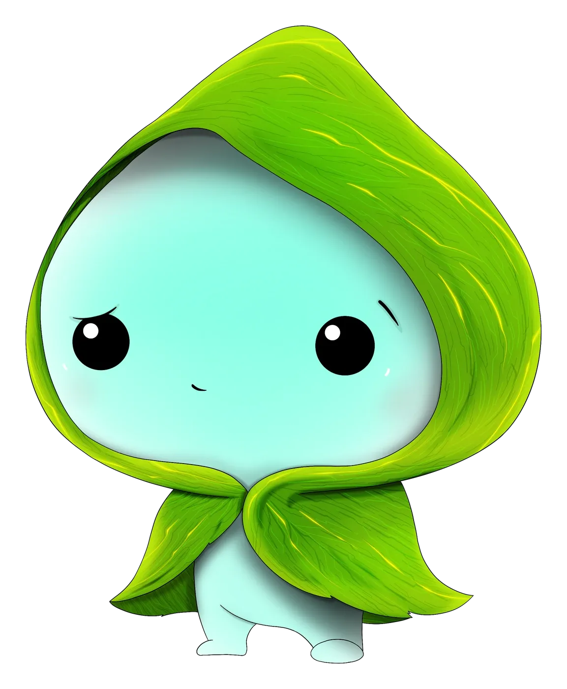 PiP in a green leaf hood